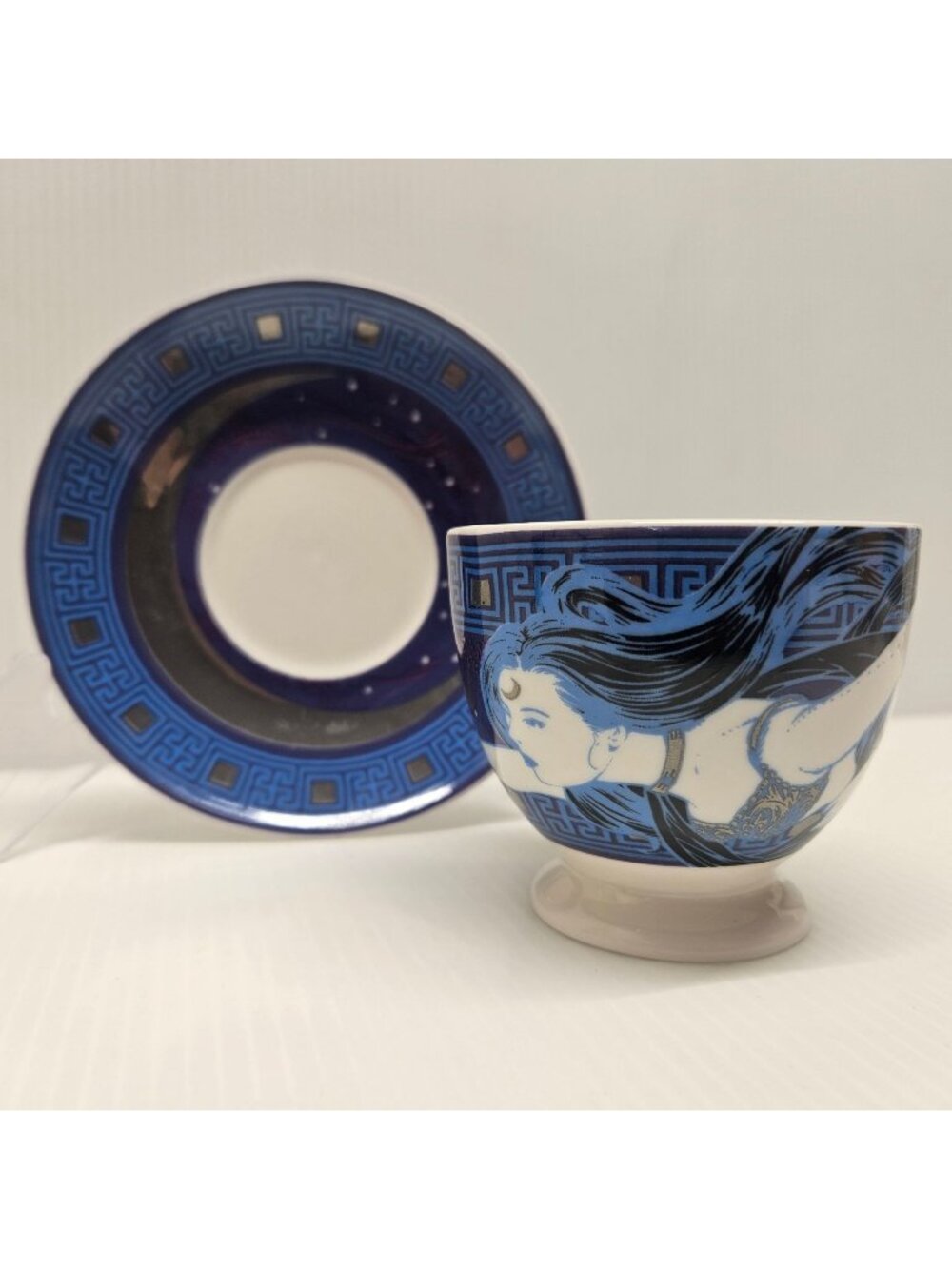 Illumicrate Nyx Greek Goddess of Night Cup and Saucer Set 4oz